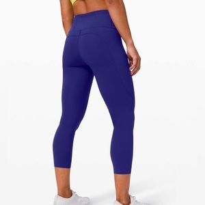 Lululemon Fast and Free HR Crop 23” size 6
